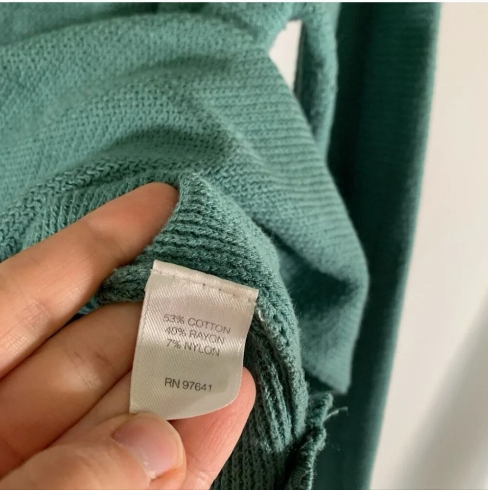 J. Jill Sea Green Round Neck Sweater Sz M EUC - Picture 8 of 9